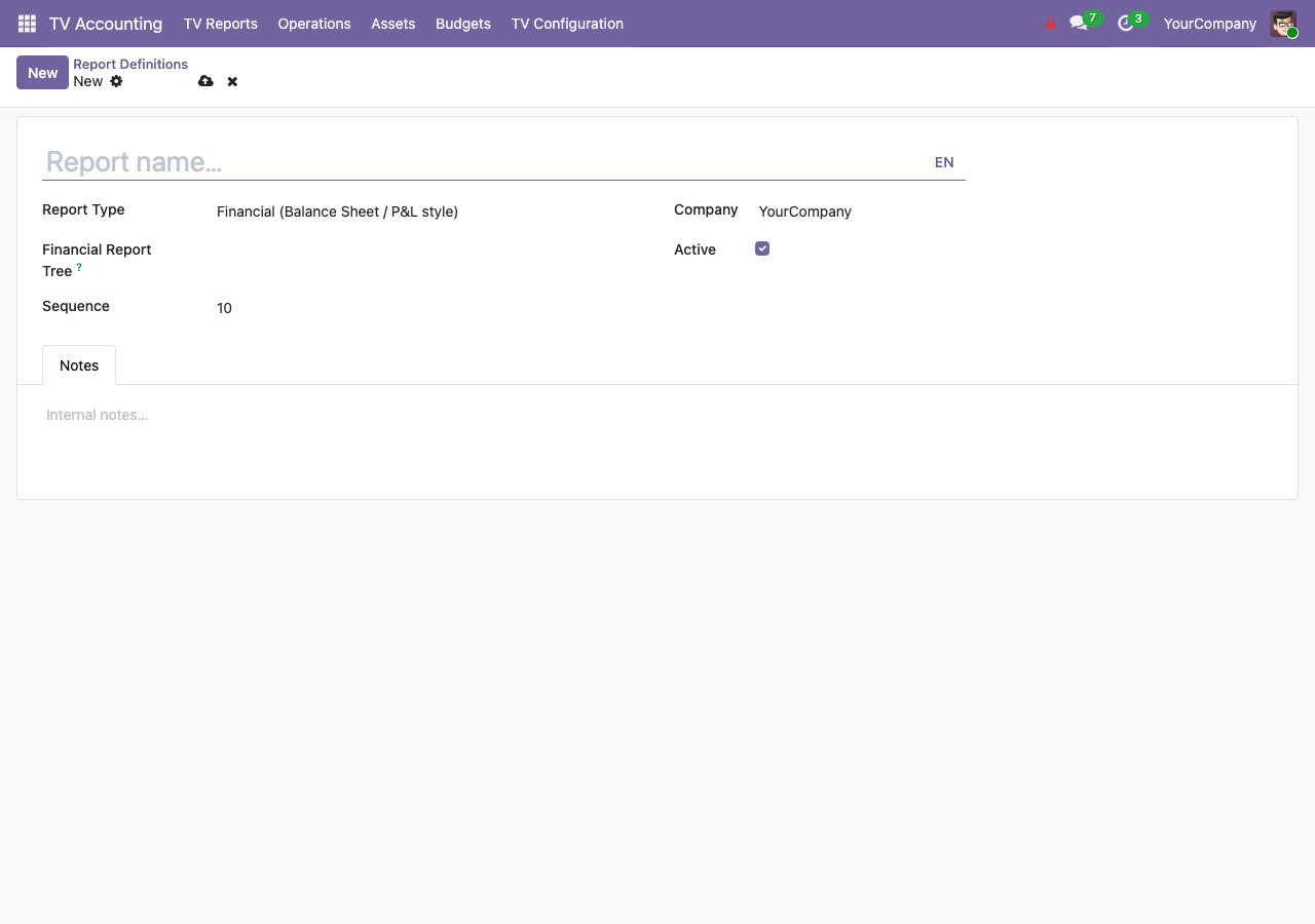 Custom report builder with formulas